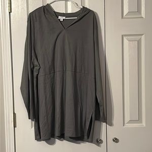 J.Jill Grey Hoodie- Size 3X NWOT